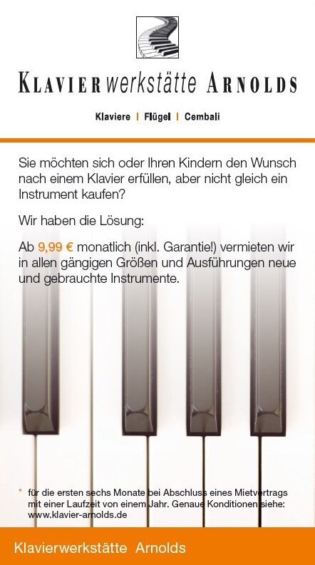 Arnolds 9,99 € Flyer Sehr günstig